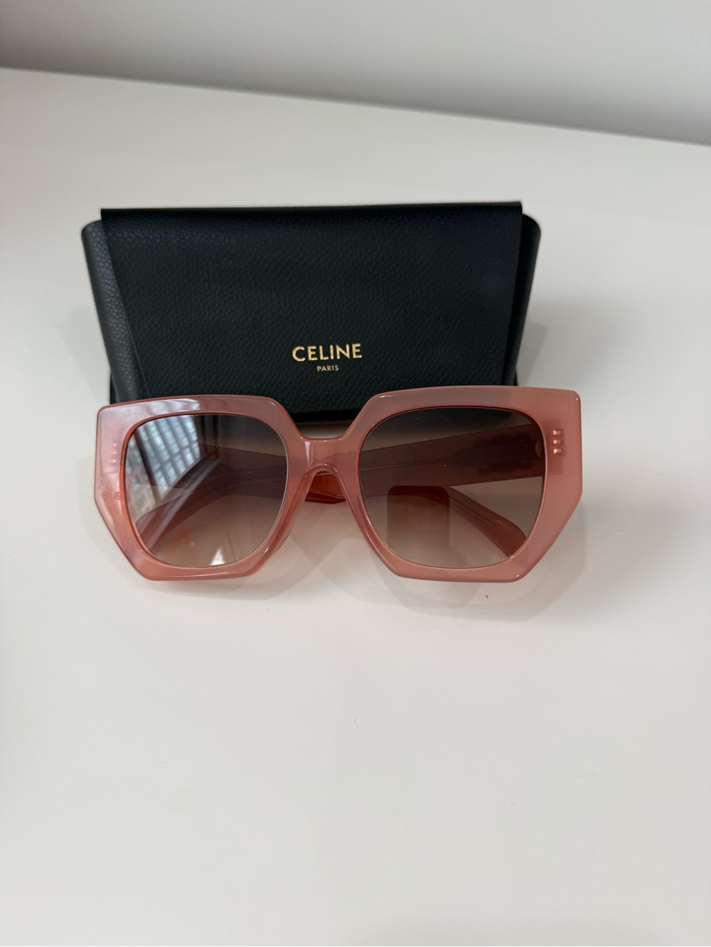 CELINE Oversized Pink Sunglasses | Authentic | Case & Cloth Included